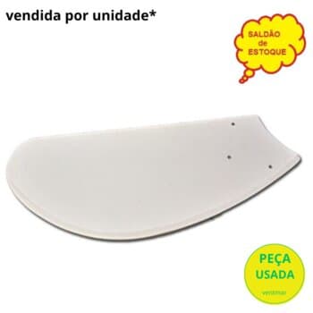 PÁ HÉLICE P/VENTILADOR DE TETO ARGE ARGELUX - PA MDF MOD.TUBA COR BRANCA - C/FURACAO 3FUROS P/GARRA PE DE GALINHA *SALDÃO -*VENDIDA P/UNIDADE