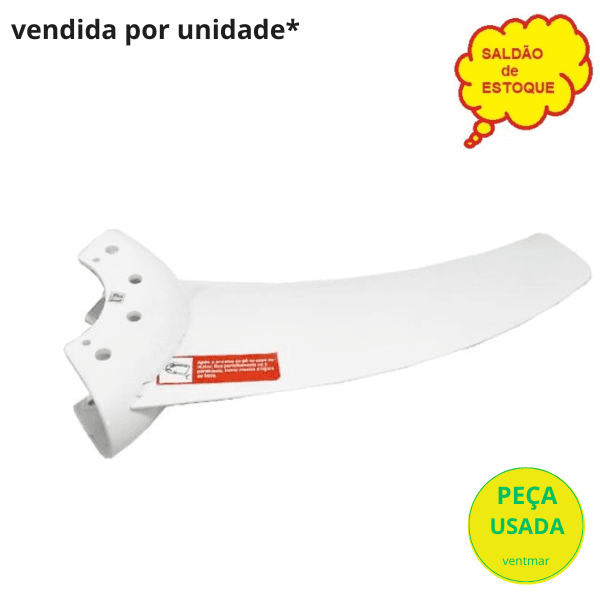 PÁ HÉLICE P/VENTILADOR DE TETO ARNO VX4010 - PÁ PLÁSTICA BRANCA - *VENDIDA P/UNIDADE - *SALDÃO- USADAS-SEMI-NOVAS* - foto 1 de 2