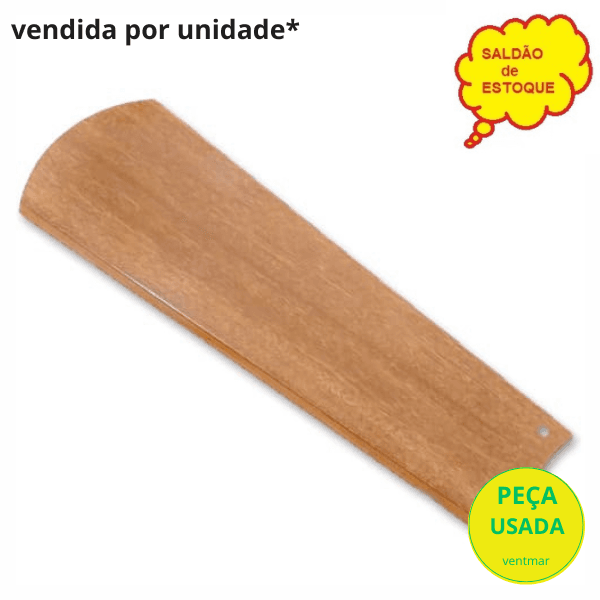 PÁ HÉLICE P/VENTILADOR DE TETO SPIRIT ZAYT VT01/VT02 - MDF MOGNO MODELO RETA CÔNICA - VENDIDA P/UNIDADE - ORIGNAL + SALDÃO - foto 1 de 1
