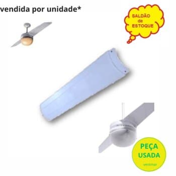 Pá HéLICE PARA VENTILADOR DE TETO SPIRIT ZAYT - PLASTICA BRANCA - VENDIDA P/UNIDADE - ORIGNAL + SALDÃO - UM POUCO AMARELADA