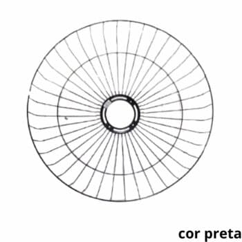 GRADE P/VENTILADOR VENTISOL 60CM METAL 40-FIOS PRETA - COLUNA OU PAREDE - DIANTEIRA OU TRASEIRA - *SALDÃO *VENDIDA P/UNIDADE