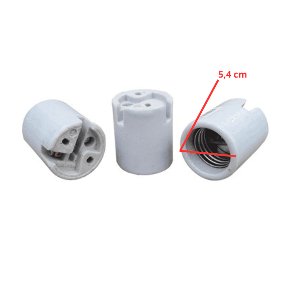 SOQUETE PORCELANA E40 P/LÂMPADAS DE ALTA POTÊNCIA - *VENDIDO P/UNIDADE - foto 1 de 1