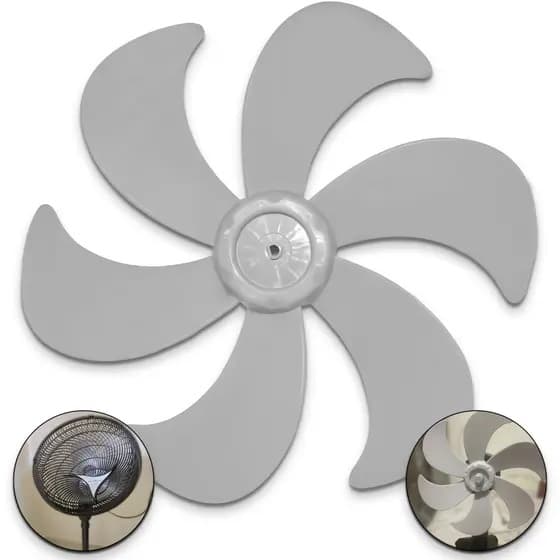 HELICE DE 40CM P/VENTILADOR BRITANIA 40CM 6PAS CINZA-ORIGINAL CENTRO+FUNDO F08,0MM PML S/TT - SERVE P/BRASTEMP PHILCO - foto 1 de 4