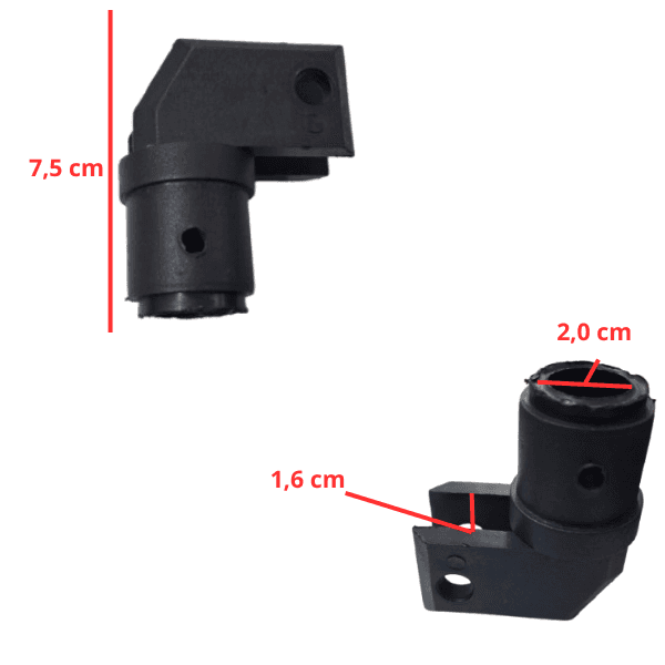 CACHIMBO SUPORTE DO MOTOR DO VENTILADOR ARGE ANTIGO - ENCAIXE 16,5MM - SEM ARRUELA DISCO TRAVA BORBOLETA - foto 1 de 2
