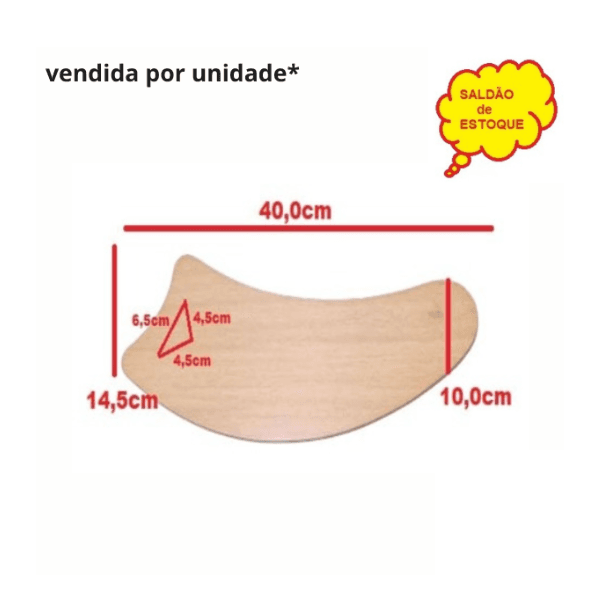 PÁ HÉLICE P/VENTILADOR DE TETO VENTI-DELTA - PÁ MADEIRA FACAO CURVA COR MOGNO C/FURAÇÃO P/GARRA MAIOR - *VENDIDA P/UNIDADE *SALDÃO - foto 1 de 2