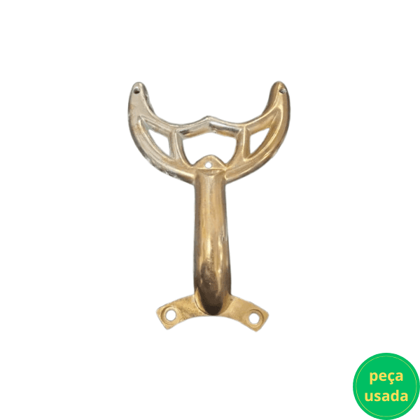 GARRA SUPORTE DE PÁ HÉLICE VENTILADOR DE TETO IMPORTADO *USADAS UNIDADE* G/PQ ALU O.VELHO 2-FUROS G X MT-05,3CM 3-FUROS G X PÁ-13,5CM - foto 1 de 2