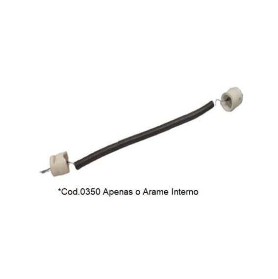 RESISTENCIA P/AQUECEDOR VENTISOL QUARTZO AQ-02 220V - *APENAS O ARAME INTERNO DO TUBO QUARTZO AQ02-220V 400W - *VENDIDA P/UNIDADE - foto 1 de 2