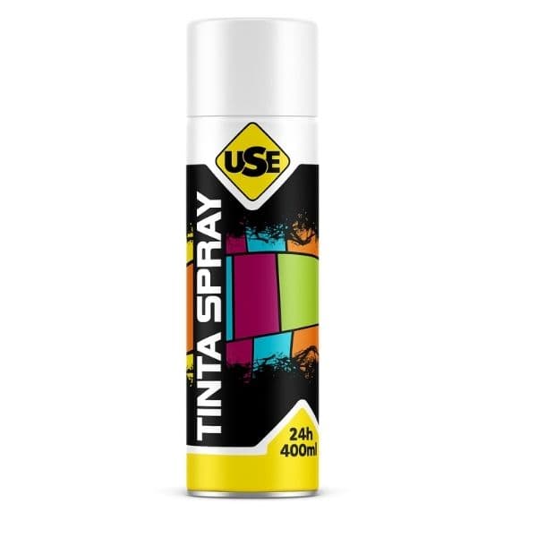 SPRAY TINTA COR BRANCO FOSCO 350/400ML - VÁRIAS MARCAS* - foto 1 de 1
