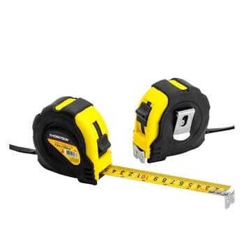 TRENA DE BOLSO 03MT X 16MM FITA AÇO CAPA EMBORRACHADA C/TRAVA 03-METROS - THOMPSON 16/3M