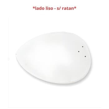 PÁ HÉLICE P/VENTILADOR DE TETO RATAN 3-FUROS MDF FOCUS PETALO PALMAE BRANCA -*VENDIDA P/UNIDADE- C/FURAÇÃO RIOPRELUSTRES - *Saldão com Marcas*