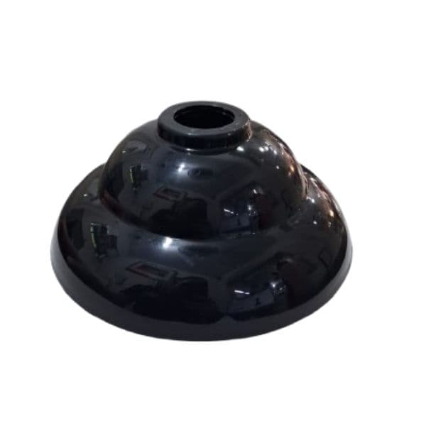 CANOPLA PLASTICA DO SUPORTE DE PAREDE P/VENTILADOR VENTI-DELTA - COR PRETA - foto 1 de 2