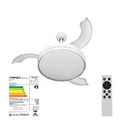 VENTILADOR DE TETO VENTISOL ASTRO INVERTER 3 PáS RETRáTIL C/CONTROLE BIV110V-220V 30W LED18W - foto 1 de 4