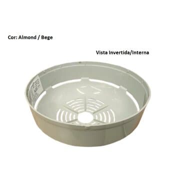 CARENAGEM CAPA SUPERIOR DO MOTOR DO VENTILADOR LATINA COR BEGE - CARENAGEM VTL PLÁSTICA BRANCA COM ALETAS