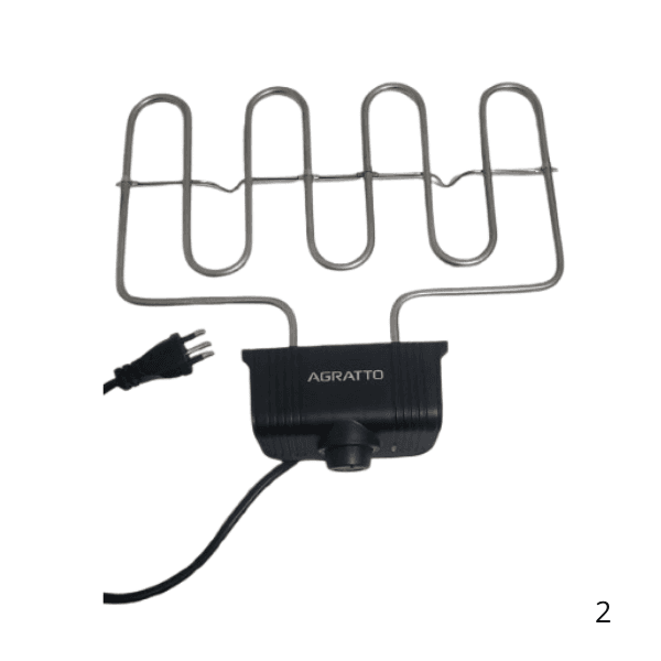 RESISTENCIA GRILL CHURRASQUEIRA VTS/AGRATTO 127V CH2 MR.CHEFF C/CAIXA CONTROLE+ PLUG - foto 1 de 3