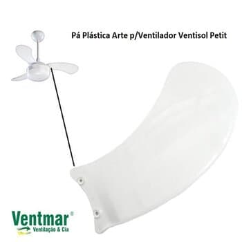 PÁ HÉLICE P/VENTILADOR DE TETO VENTISOL PETIT COR BRANCA - 01-PÁ PLÁSTICA ARTE PETIT - *VENDIDA P/UNIDADE
