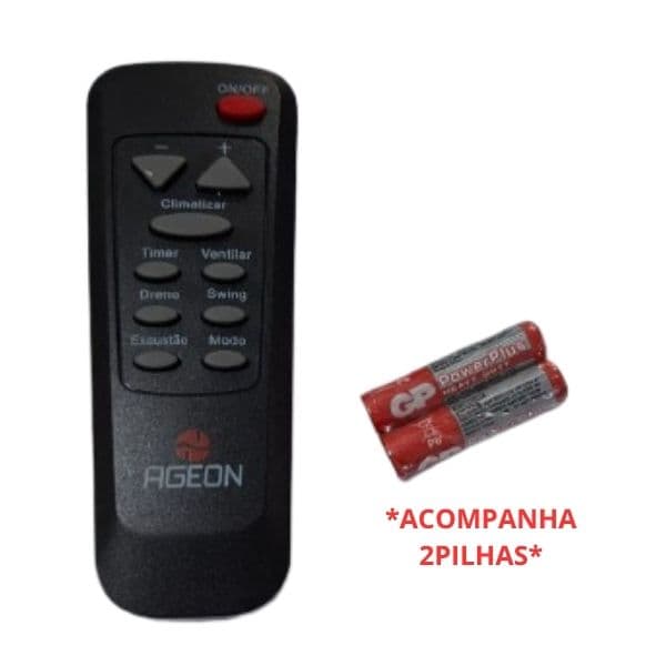 MÓDULO TRANSMISSOR CONTROLE REMOTO P/CLIMATIZADOR PÓLO CLIMA - AGEON BIVOLTS COMANDA PLACA RECEPTORA DISPLAY YF INOVARE