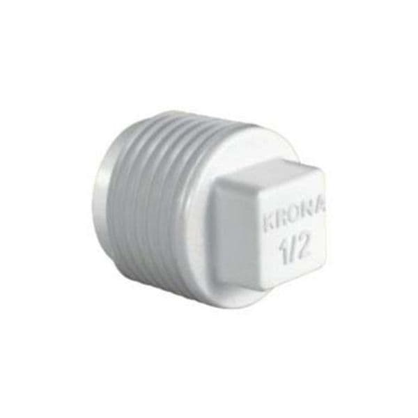 TAMPãO PLUG ROSCáVEL 3/4 PLáSTICO BRANCO P/REDE HIDRáULICA- *VENDIDO P/UNIDADE - foto 1 de 1