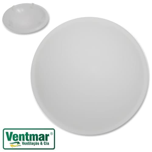 GLOBO CÚPULA 27/30CM P/VENTILADOR LOREN SID PRIMOR PEROLA PLATUN REQUINTE - PLÁSTICO D.270MM/D.300MM - foto 1 de 3