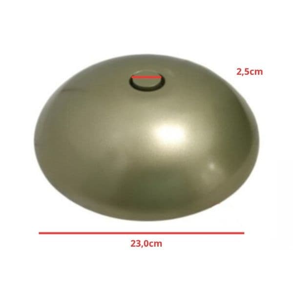 PLAFON DE ACABAMENTO P/VENTILADOR DE TETO GOLD - SEM LUZ - LUMINÁRIA CEGA P/ÁREA GOURMET - VOLARE FLY OFFICE 1148 METAL - foto 1 de 4