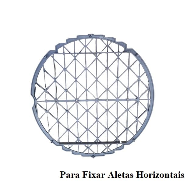 CARENAGEM GRADE INTERNA REDONDA P/CLIMATIZADOR VENTISOL - FIXADORA DAS ALETAS HORIZONTAIS - LINHA PRÓ CLI45LT CLI70LT CLI100LT PRO/PRO2 - foto 1 de 2