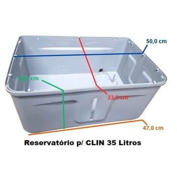RESERVATÓRIO DE ÁGUA P/CLIMATIZADOR VENTISOL 035LT CLIN35LT CINZA - TANQUE DE ÁGUA 035 L CINZA