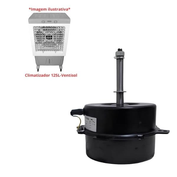 Motor p/Climatizador Ventisol 220V370W08,0UF CLIN125PRO L/HEL G/AH ANTI HORARIO E-10MM PML C/Rosca - CLIN125LT