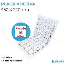 Refil p/Armadilha Luminosa Mata Moscas Ultra Light ARANDELA P-30 - 05UN-Kit Pacote c/05-Placas Adesivas 450X220MM