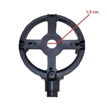 Tampa do Motor Traseira p/Ventilador Ventisilva 65cm VCL VPL PRETA - Carcaca Nylon