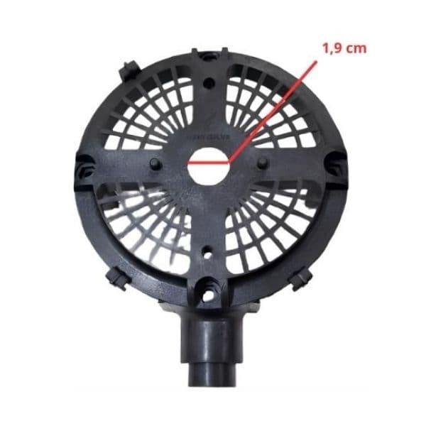 TAMPA DO MOTOR DIANTEIRA P/VENTILADOR VENTISILVA 65CM VCL VPL PRETA - CARCACA NYLON - foto 1 de 2