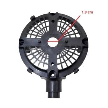 TAMPA DO MOTOR DIANTEIRA P/VENTILADOR VENTISILVA 65CM VCL VPL PRETA - CARCACA NYLON
