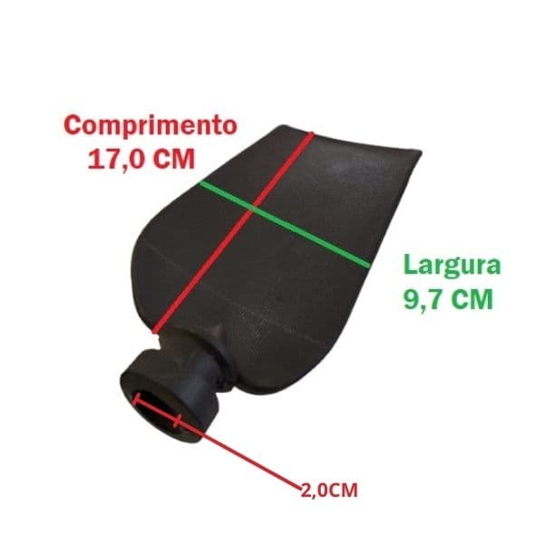 PA ORELHA DA HELICE P/CLIMATIZADOR MEGA BRISA MB70 - PRETA - *VENDIDA P/UNIDADE - P/HÉLICE EM FIBRA MODELO 10-PÁS - foto 1 de 3