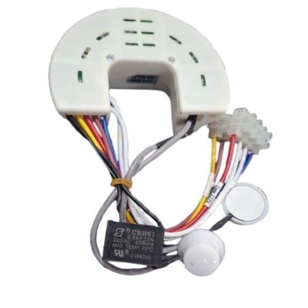 MODULO RECEPTOR 110V C/CAP.02,5UF - PLACA DE COMANDO CONTROLE REMOTO VENTILADOR VENTISOL CR0394-110V - *APENAS O RECEPTOR DO TETO* - foto 1 de 2