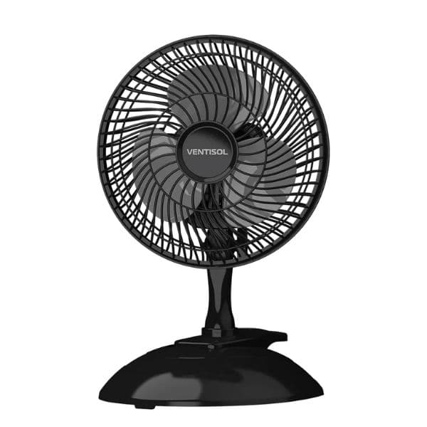 VENTILADOR DE MESA 020CM VENTISOL MINI 110V PRETO HEL-3PAS CINZA - MICRO MINI BLACK - OCP-0040