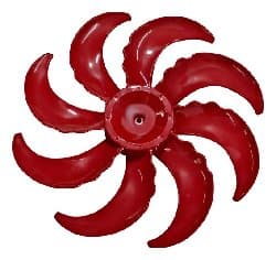 HéLICE DE 50CM P/VENTILADOR MONDIAL 8P VERMELHA - TURBO FORCE 8 NVT-50-8P NV-51 - E08,0MM PRD C/T.TRASEIRA - POLISHOP 8P 50CM VENTISOL 60CM WAP FLOW F