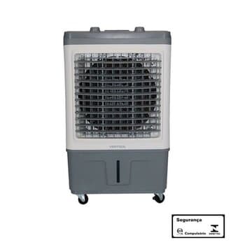 CLIMATIZADOR DE AR 035LT 220V150W VENTISOL VAZÃO-4.000M3/H ATÉ 20M2 UMIDIFICADOR PORTÁTIL CLIN35PRO2-02 3-VEL BCO/CZA