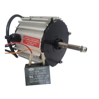 MOTOR P/CLIMATIZADOR ROTOPLAST 110V20,0UF150W YDK120-150-4QD2 ROTO45 ROTO50 CLI45LT CLI50LT L/HÉL GH E12,0MM C/ROSCA 08,0MM 1350RPM