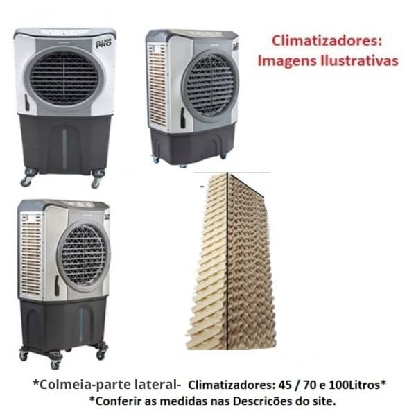 COLMEIA P/CLIMATIZADOR - E05,0X L21,0 X A/C059,0CM LATERAL VENTISOL-CLI45LT CLI70LT CLI100LT PRO MWM-M4500 41LT *VENDIDO P/UNIDADE - PAINEL EVAPORA - foto 1 de 2