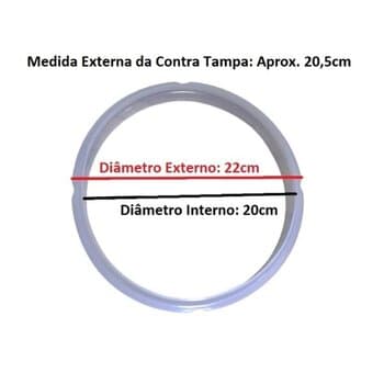 ANEL BORRACHA DE VEDAÇÃO DA TAMPA PANELA DE PRESSÃO ELÉTRICA ELETRÔNICA VENTISOL AGRATTO PE-01/PE-02 / PED-01 PED-02
