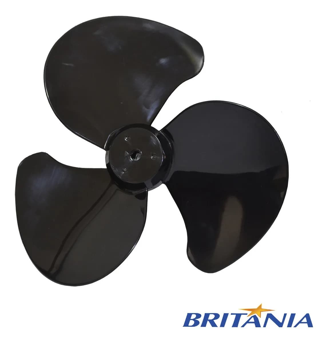 HELICE P/VENTILADOR DE 30CM MONDIAL 3PÁS PRETA FORTIS VENTUS / PROTECT 30 - F08,0MM PML DIANTEIRA S/TRAVA TRASEIRA - foto 1 de 3