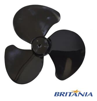 HELICE P/VENTILADOR DE 30CM MONDIAL 3PÁS PRETA FORTIS VENTUS / PROTECT 30 - F08,0MM PML DIANTEIRA S/TRAVA TRASEIRA