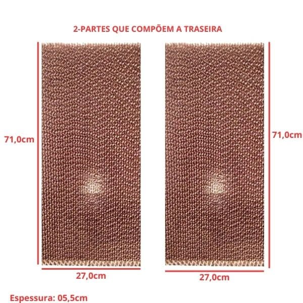 COLMEIA P/CLIMATIZADOR - E05,5X L27,0 X A/C071,0CM 2-TRAS + 2-LAT ESP.05,5X L25,0 X A/C058,0CM - KIT SIXXIS SX100 108LT - PAINEL EVAPORATIVO 2-0712 - foto 1 de 3