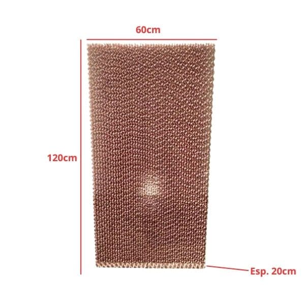 COLMEIA P/CLIMATIZADOR - ESP.20,0CM X L60,0 X A/C120,0CM TRASEIRA ROTOPLAST ROTO140/ ROTOT 140 - PAINEL EVAPORATIVO 12060-20 *VENDIDA P/UNIDADE - foto 1 de 2