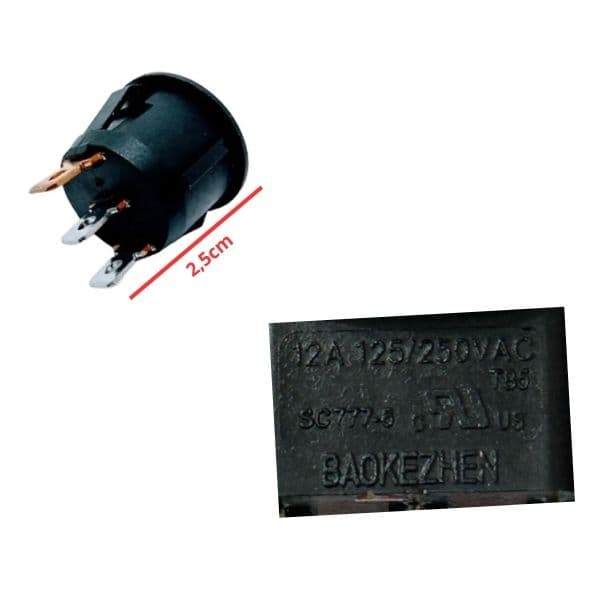 TECLA LIGA DESLIGA DO CLIMATIZADOR JOAPE BOB 110V LED LUMINOSO AZUL - CLIMATIZADOR ECOCLEAN MARIZ - foto 1 de 2