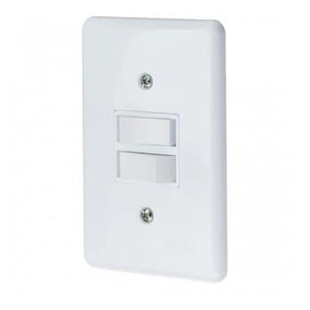 INTERRUPTOR ELÉTRICO 2-TECLAS DE LUZ- ESPELHO ESP4X2 BRANCO