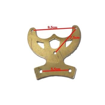 GARRA SUPORTE DAS PAS MODELO PÉ DE GALINHA COR DOURADA PARA VENTILADOR DE TETO IMPORTADO