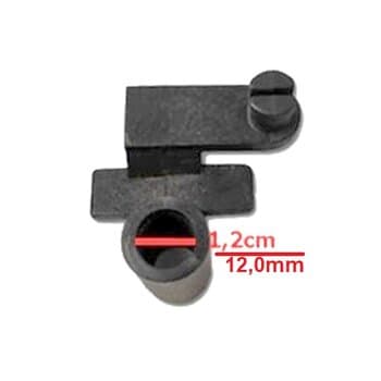 MECANISMO DO OSCILANTE SUPORTE DO MOTOR VENT NEW 50/60CM COR PRETA - SERVE P/VO ARGE C/AJUSTE N/ENCAIXE DE 12X13MM