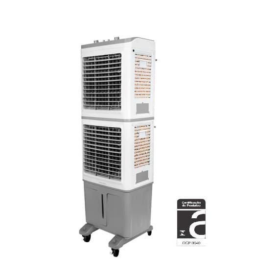 CLIMATIZADOR DE AR 060LT DUPLO 110V300W VENTISOL VAZÃO 09000M3/H ATÉ 070M2 UMIDIFICADOR CLIN60PROD-01 BR/CZ - foto 1 de 7