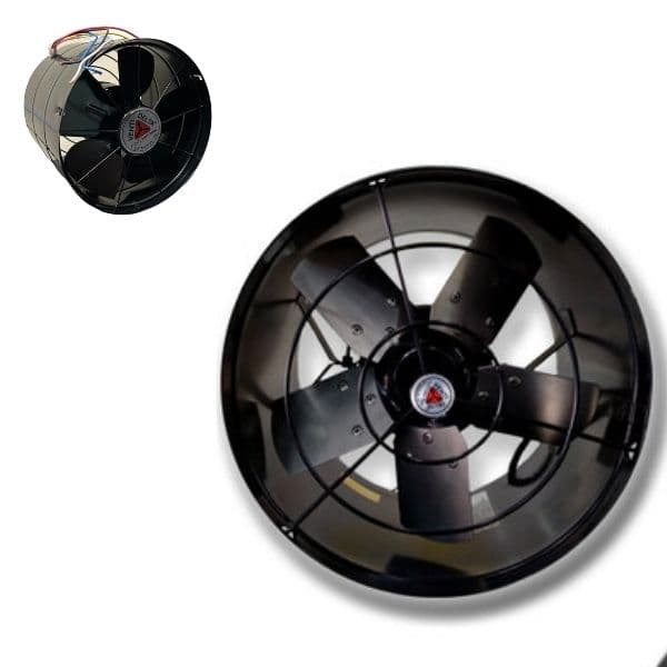 EXAUSTOR DE 30CM VENTI-DELTA BIV200W ALTA ROTAÇÃO-1720RPM ALTA VAZAO-02400M3H 1/4CV - SERVIÇO PESADO P/CHURRASQUEIRA CHAMINES COIFAS CABINE DE PINTURA