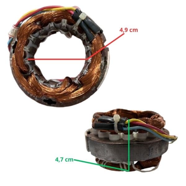 ESTATOR BOBINADO MOTOR VENTILADOR OSCILANTE LOREN SID 30/40CM 110V04,0UF - TURBO MESA COLUNA PAREDE 30 OU 40CM -*USAR CAP.04,0UF - foto 1 de 2