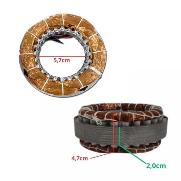 ESTATOR BOBINADO MOTOR EXAUSTOR LORENSID 30CM 110V 130W - ESTATORLSD ESTATORLSDEXA ESTATORLORENSID ESTATORLORENS - foto 1 de 2